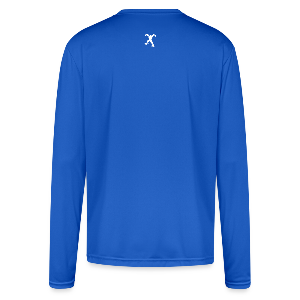 Men's Moisture Wicking Performance Long Sleeve T-Shirt - royal blue