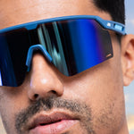Chimera Two Tone Turquoise Sunglasses with Blue X-Mirror Lens 7