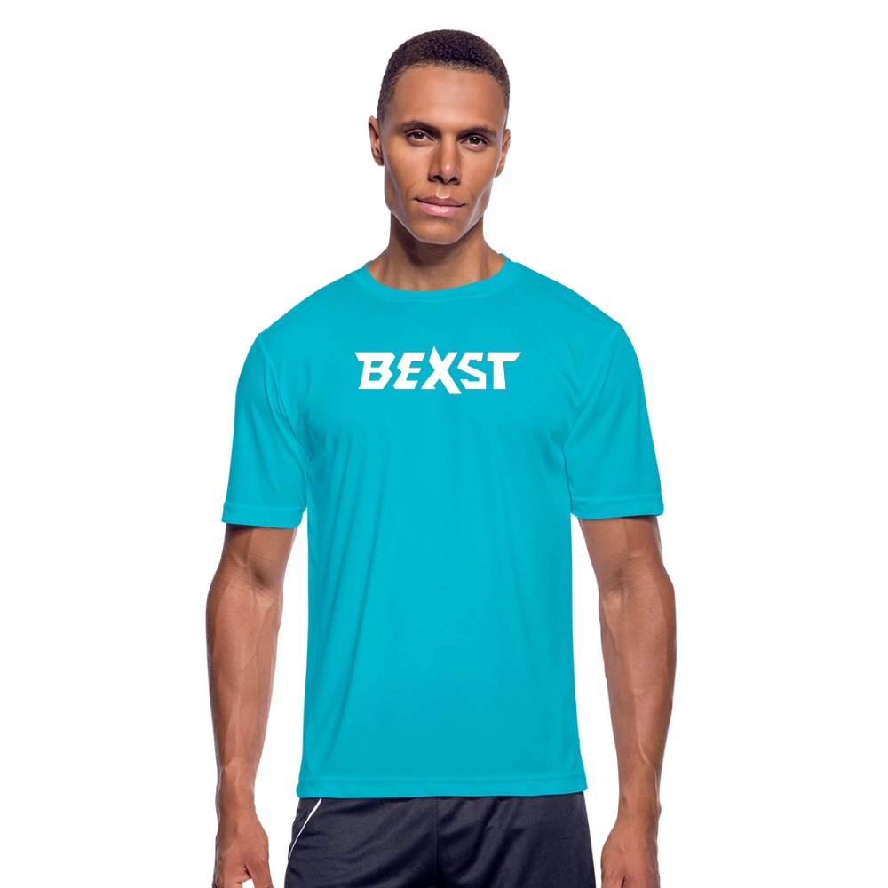 Men’s Moisture Wicking Performance T-Shirt - turquoise
