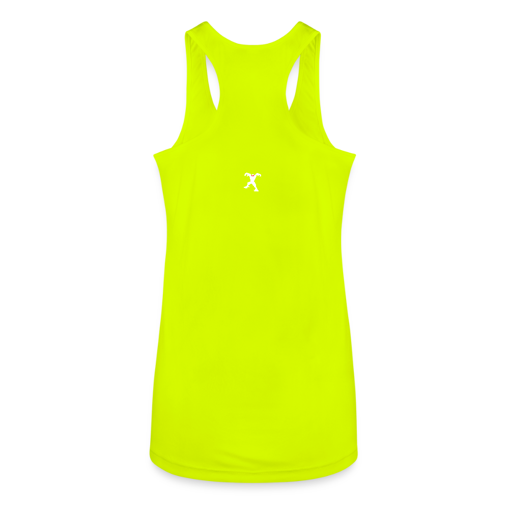 Women’s Performance Racerback Tank Top - neon yellow
