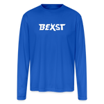 Men's Moisture Wicking Performance Long Sleeve T-Shirt - royal blue 5