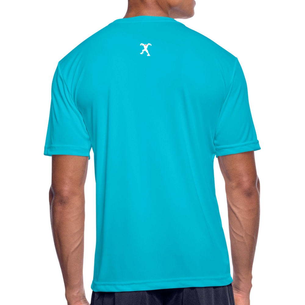 Men’s Moisture Wicking Performance T-Shirt - turquoise
