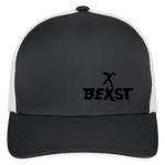 Flexfit Fitted Baseball Cap - dark gray/white 2