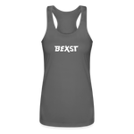 Women’s Performance Racerback Tank Top - charcoal 1
