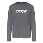 Men's Moisture Wicking Performance Long Sleeve T-Shirt - gray 3