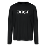 Men's Moisture Wicking Performance Long Sleeve T-Shirt - black 7