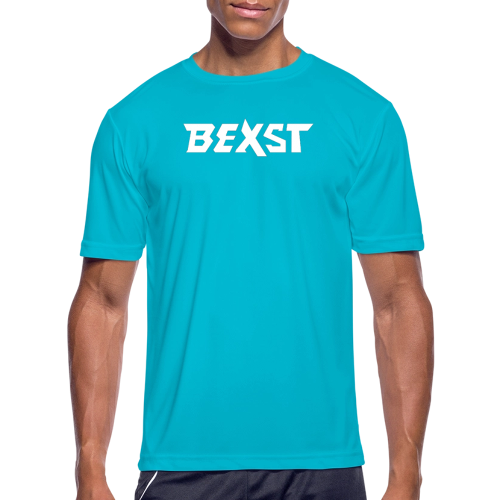 Men’s Moisture Wicking Performance T-Shirt - turquoise