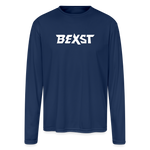 Men's Moisture Wicking Performance Long Sleeve T-Shirt - navy 1