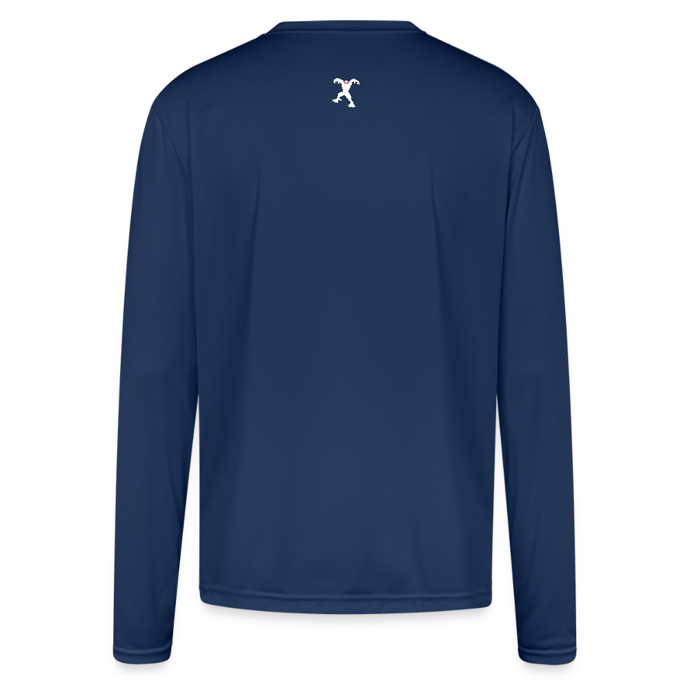 Men's Moisture Wicking Performance Long Sleeve T-Shirt - navy