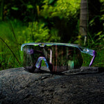 Makara Clear / Purple Sunglasses with Silver Purple X-Mirror Lens 7
