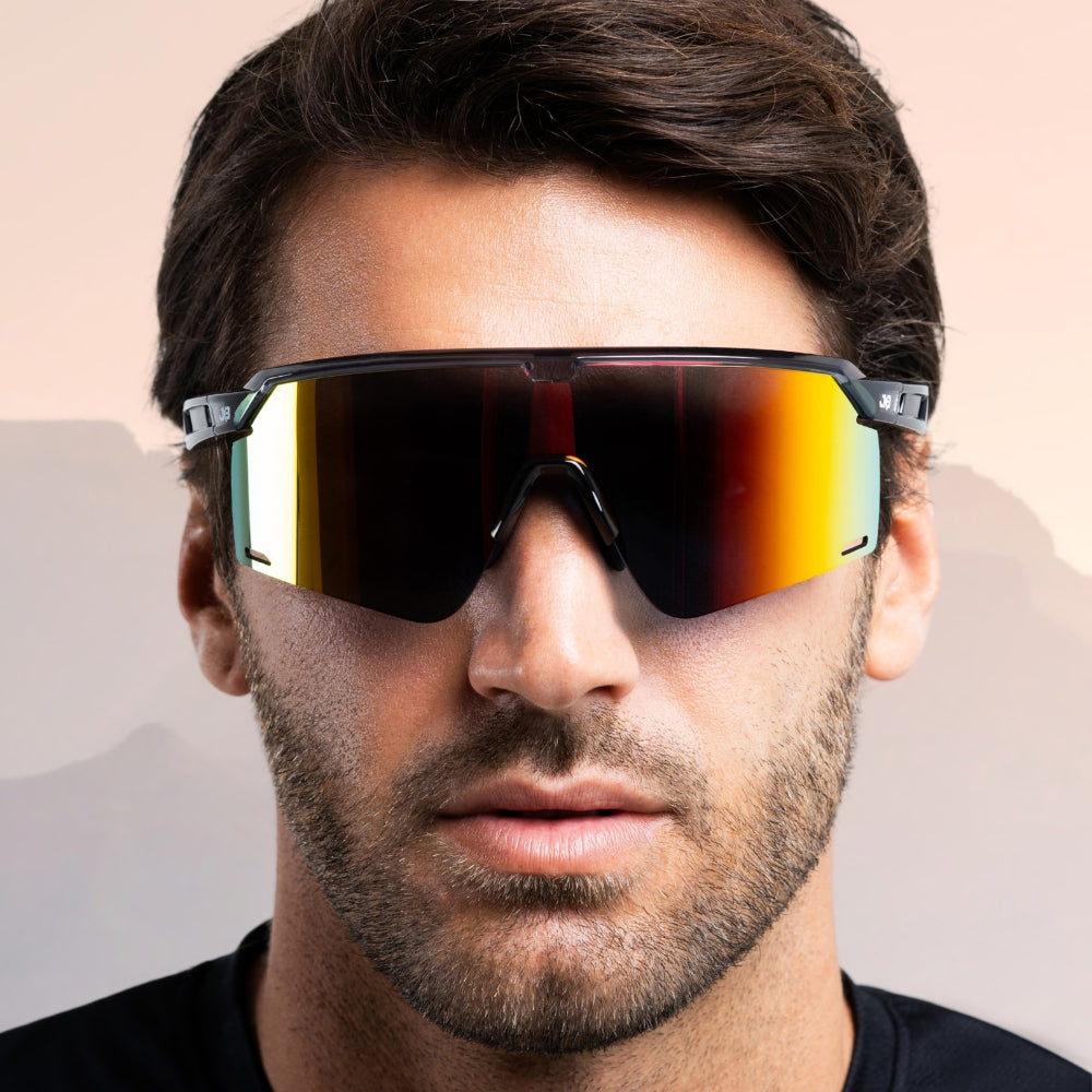 Chimera Black / Olive Sunglasses with Red X-Mirror Lens