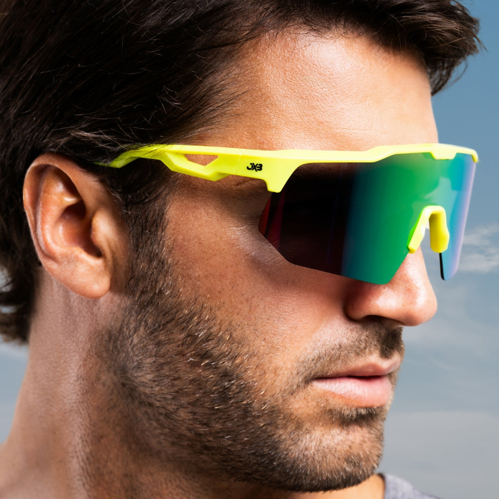 Griffin Yellow / Black Sunglasses with Yellow X-Mirror Lens