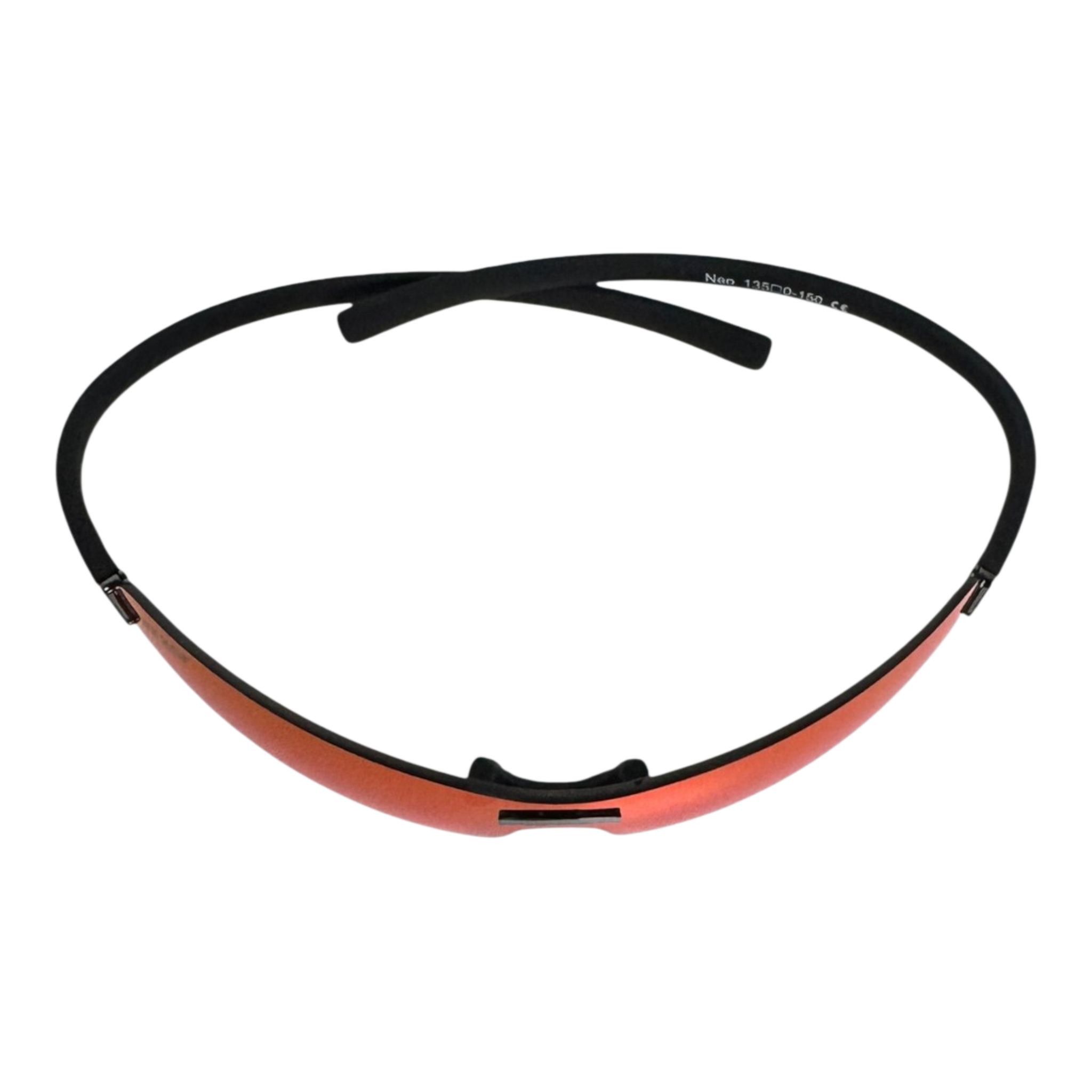 BEXST Neo Rimless Shield Wrap Sunglasses Red X-Mirror Lens