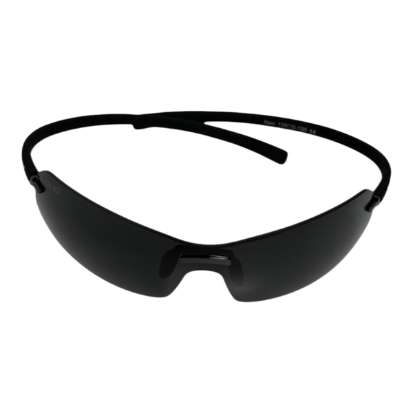 BEXST Neo Rimless Shield Wrap Sunglasses Dark Smoke Lens