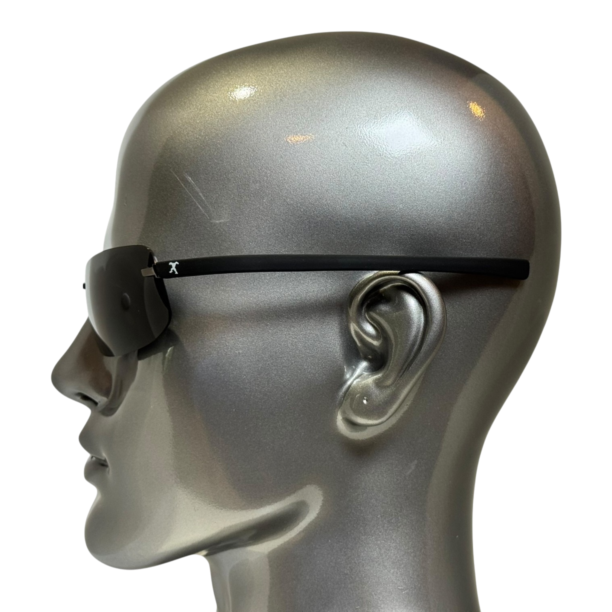 BEXST Neo Rimless Shield Wrap Sunglasses Dark Smoke Lens