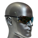 BEXST Neo Rimless Shield Wrap Sunglasses Blue X-Mirror Lens 5