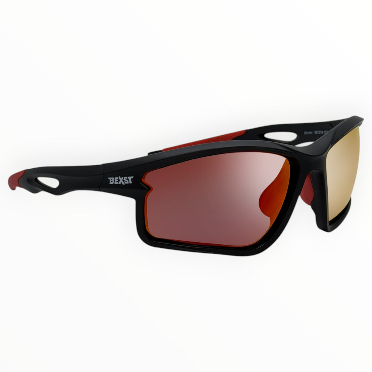 Iktomi Black / Red Sunglasses with Red X-Mirror Lens