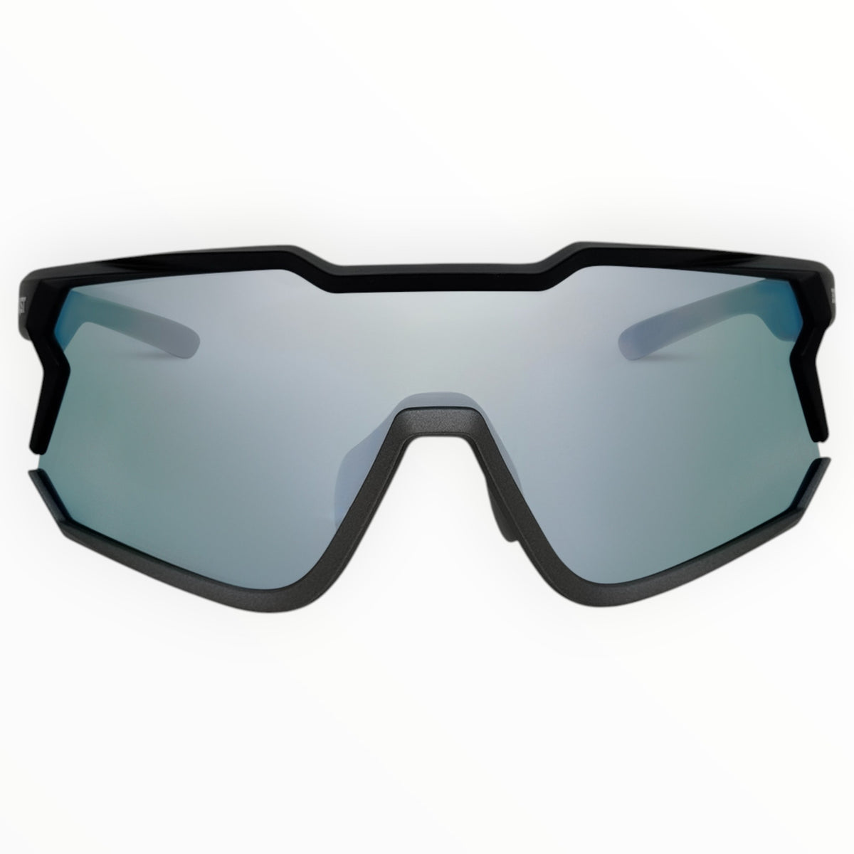 Twin Lens Nixie Black / Charcoal Sunglasses with Red X-Mirror Photochromic Lens and Silver X-Mirror Lens