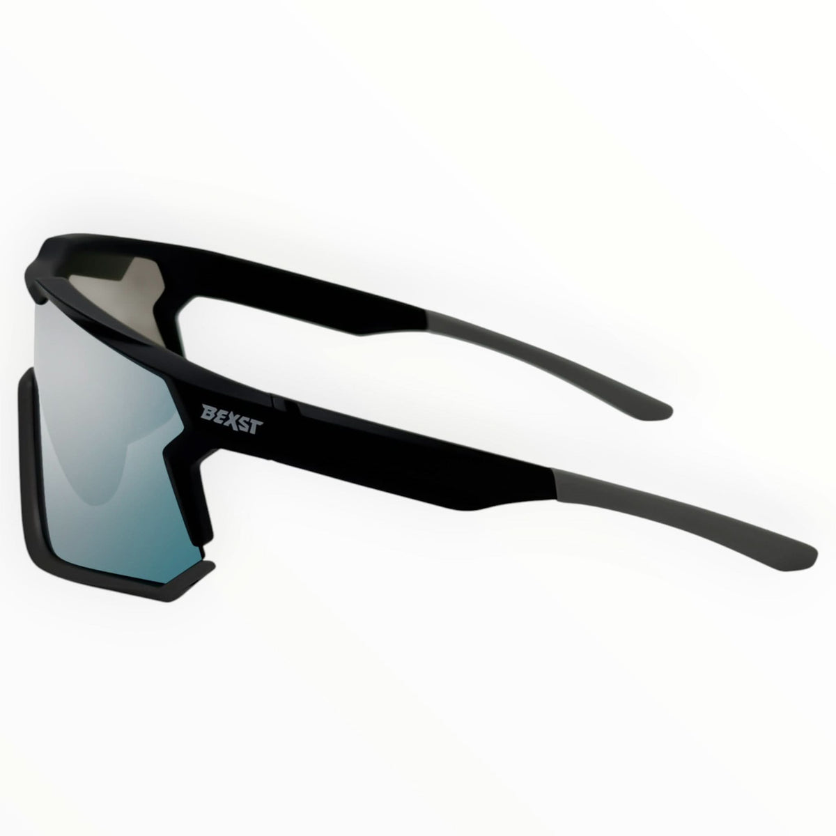 Nixie Black / Charcoal Sunglasses with Silver X-Mirror Lens