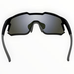 Twin Lens Nixie Black / Charcoal Sunglasses with Red X-Mirror Photochromic Lens and Silver X-Mirror Lens 12