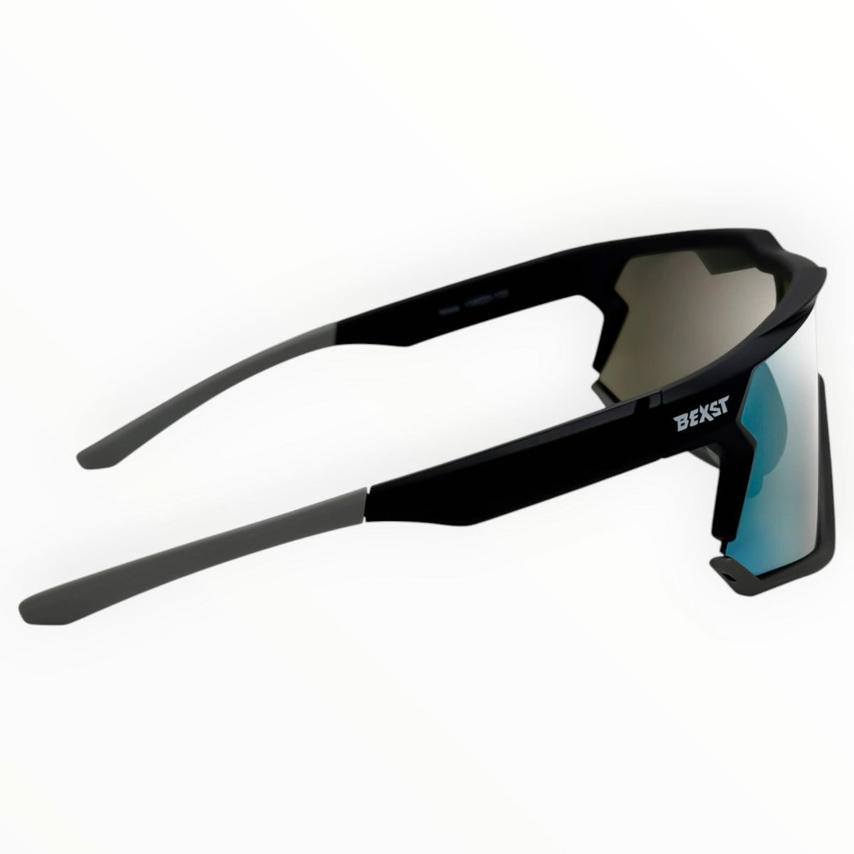 Nixie Black / Charcoal Sunglasses with Silver X-Mirror Lens