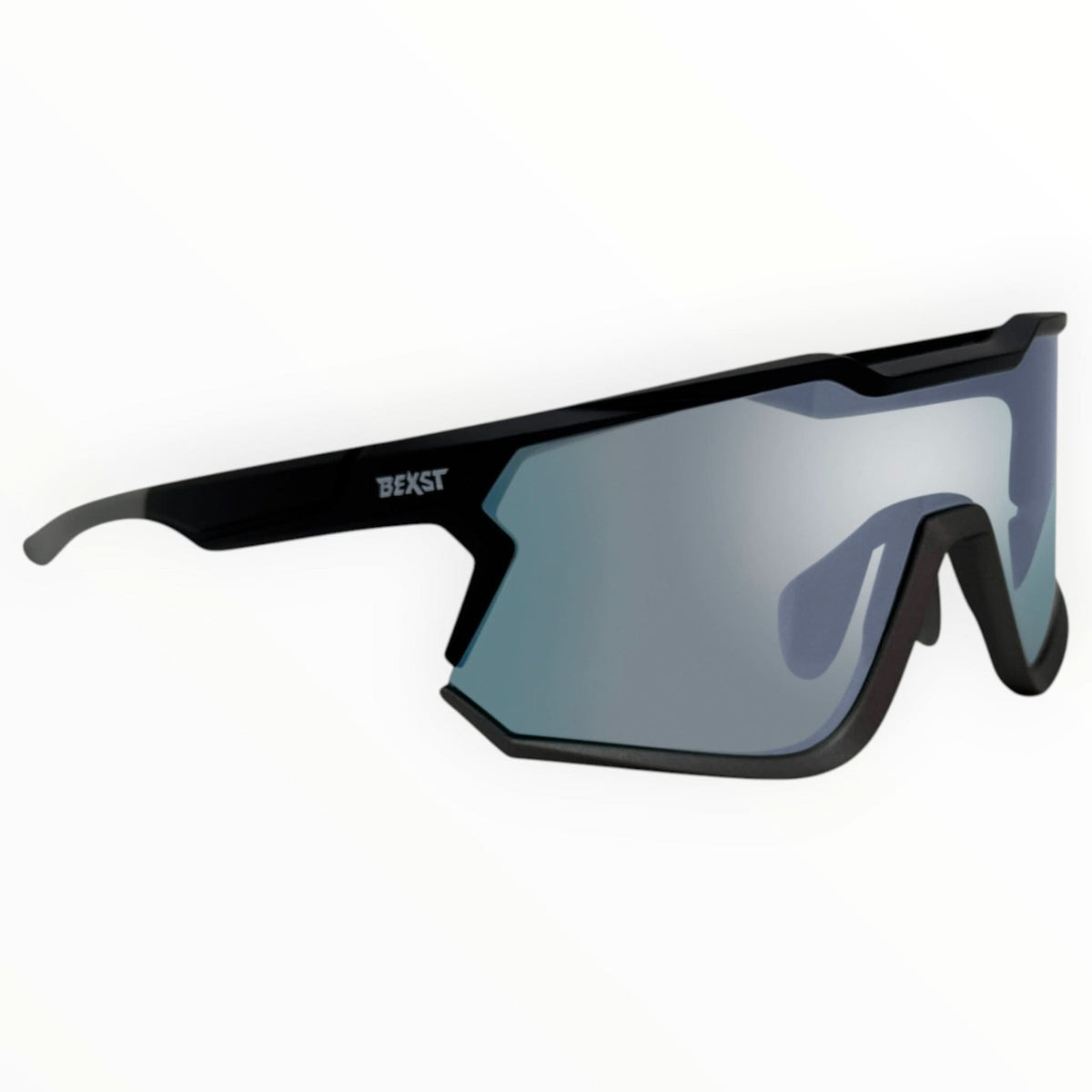 Nixie Black / Charcoal Sunglasses with Silver X-Mirror Lens