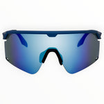 Chimera Dark Turquoise Sunglasses with Blue X-Mirror Lens 6