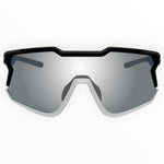 Nixie Black / White Sunglasses with Silver X-Mirror Lens 2