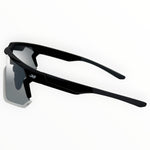 Nixie Black / White Sunglasses with Silver X-Mirror Lens 4