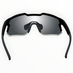 Nixie Black / White Sunglasses with Silver X-Mirror Lens 3