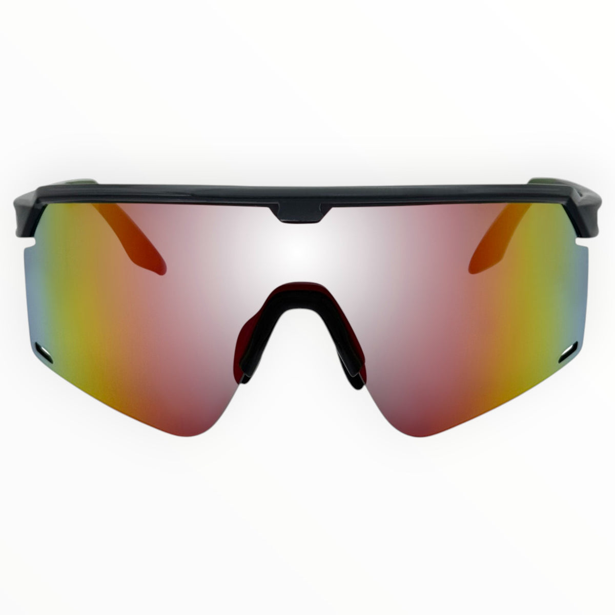 Chimera Black / Olive Sunglasses with Red X-Mirror Lens
