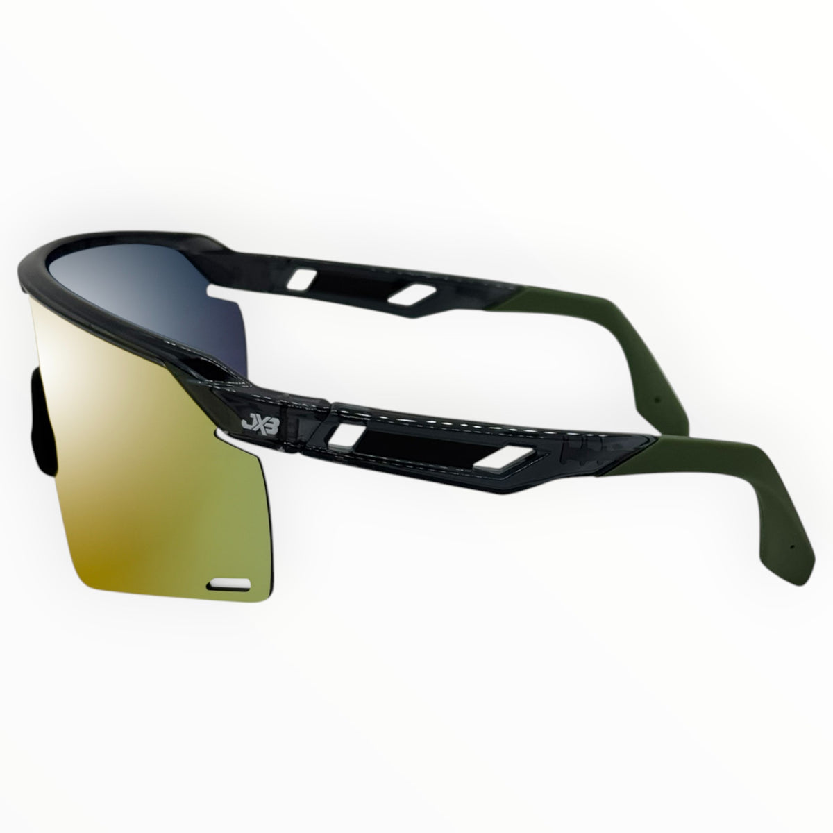 Chimera Black / Olive Sunglasses with Red X-Mirror Lens