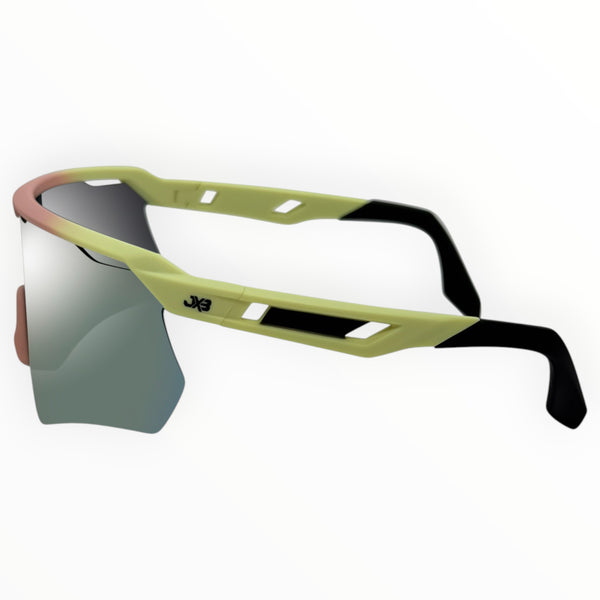 Makara Yellow / Salmon / Black Sunglasses with Bronze X-Mirror Lens