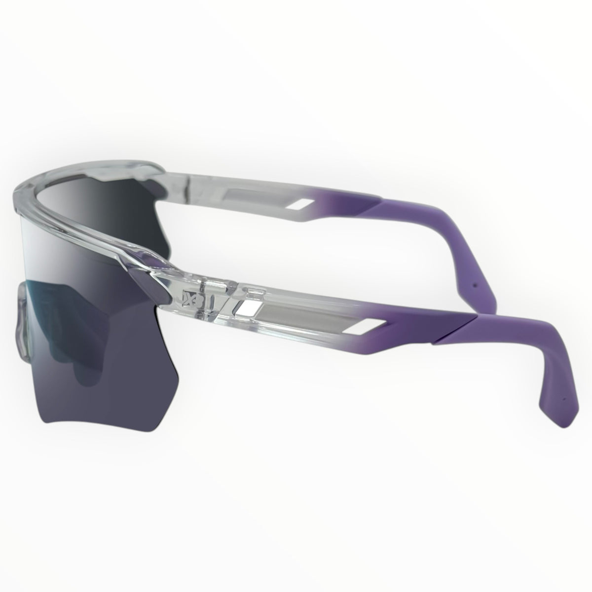 Makara Clear / Purple Sunglasses with Silver Purple X-Mirror Lens