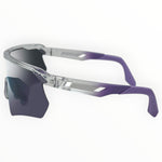 Makara Clear / Purple Sunglasses with Silver Purple X-Mirror Lens 5