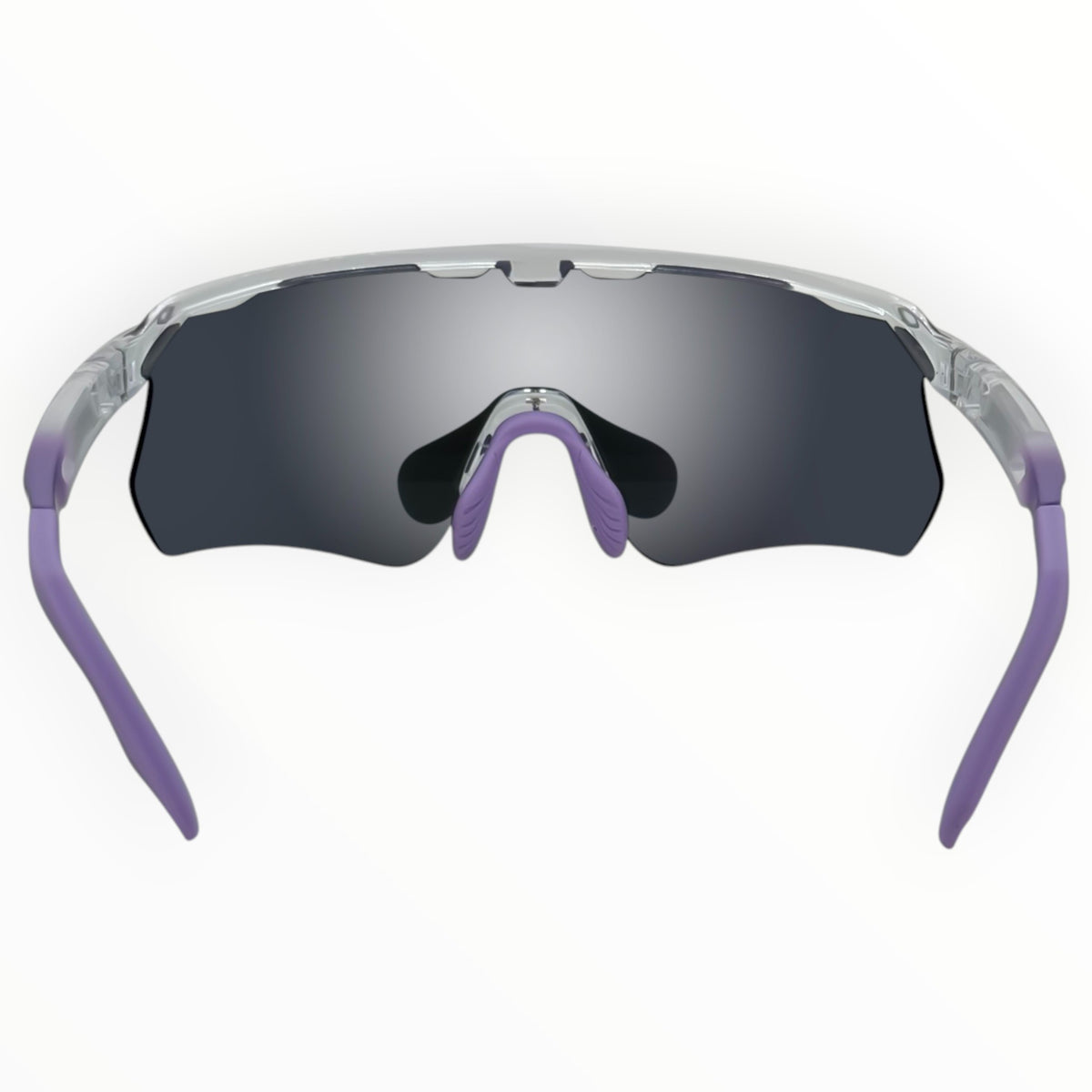 Makara Clear / Purple Sunglasses with Silver Purple X-Mirror Lens