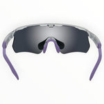 Makara Clear / Purple Sunglasses with Silver Purple X-Mirror Lens 4