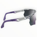 Makara Clear / Purple Sunglasses with Silver Purple X-Mirror Lens 3