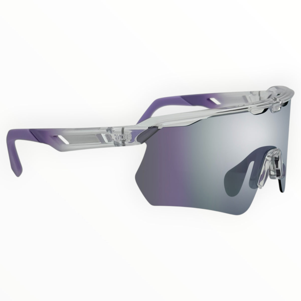 Makara Clear / Purple Sunglasses with Silver Purple X-Mirror Lens