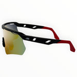 Makara Black / Red Sunglasses with Red X-Mirror Lens 6