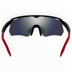 Makara Black / Red Sunglasses with Red X-Mirror Lens 5