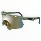Makara Light Olive Sunglasses with Bronze X-Mirror Lens