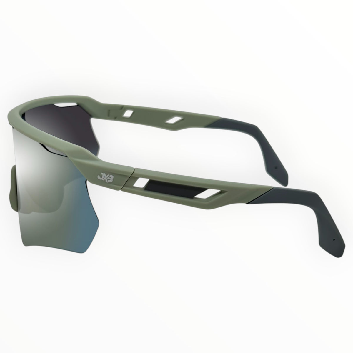 Makara Light Olive Sunglasses with Bronze X-Mirror Lens