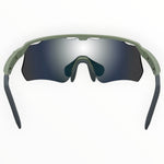 Makara Light Olive Sunglasses with Bronze X-Mirror Lens 4