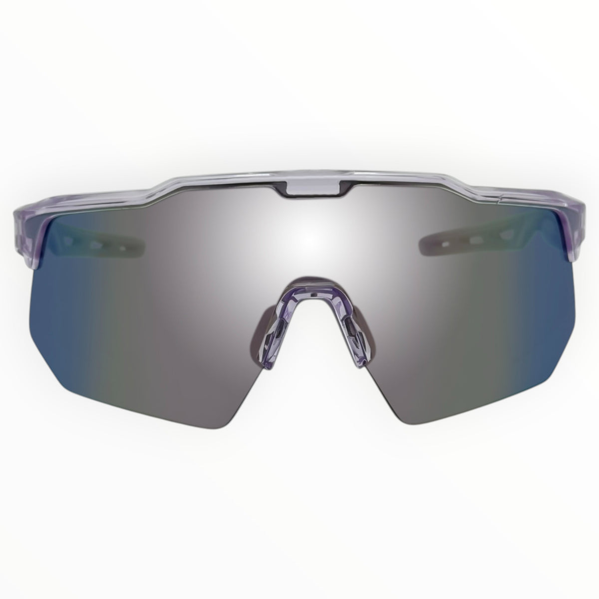 Griffin Clear / Purple Sunglasses with Silver Purple X-Mirror Lens