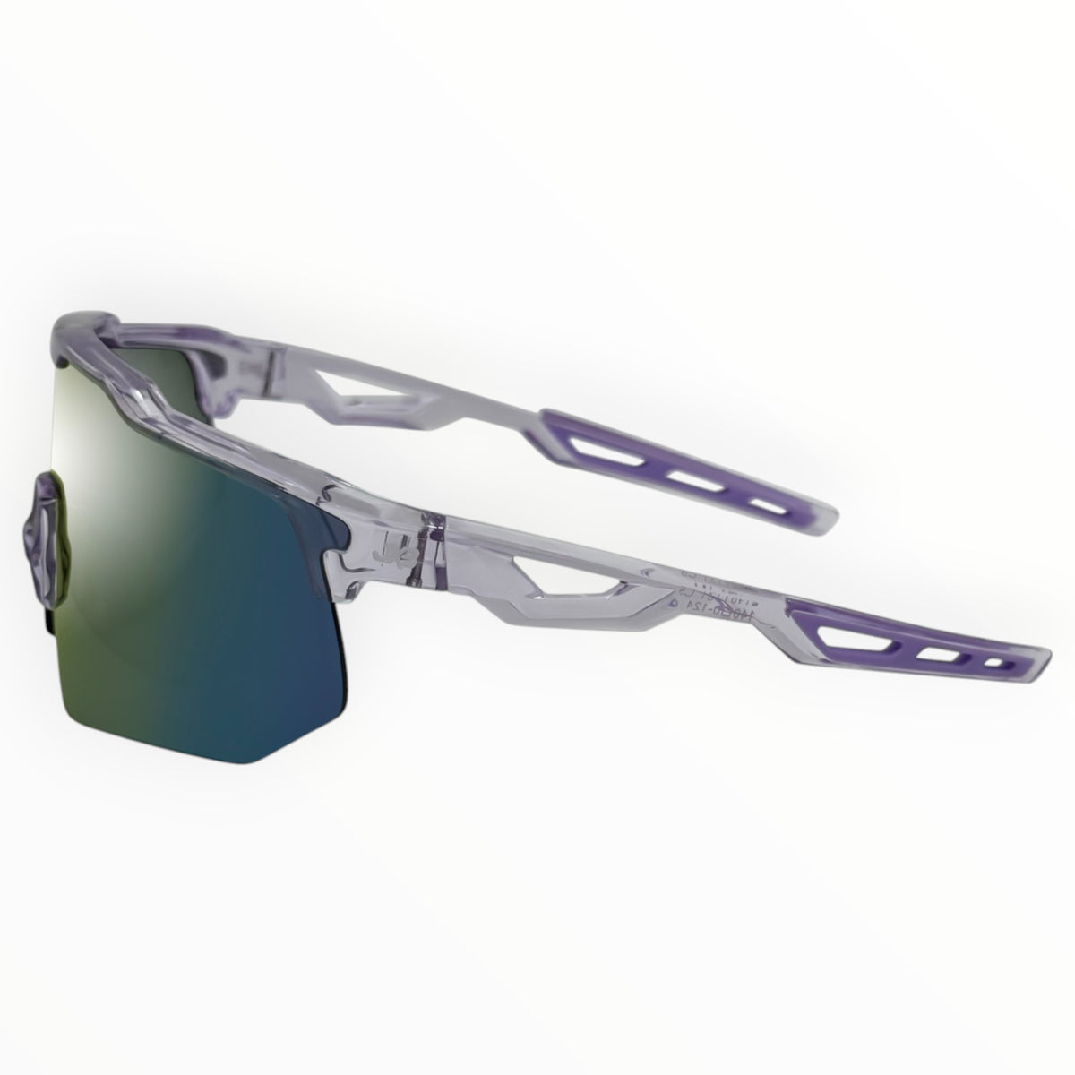 Griffin Clear / Purple Sunglasses with Silver Purple X-Mirror Lens