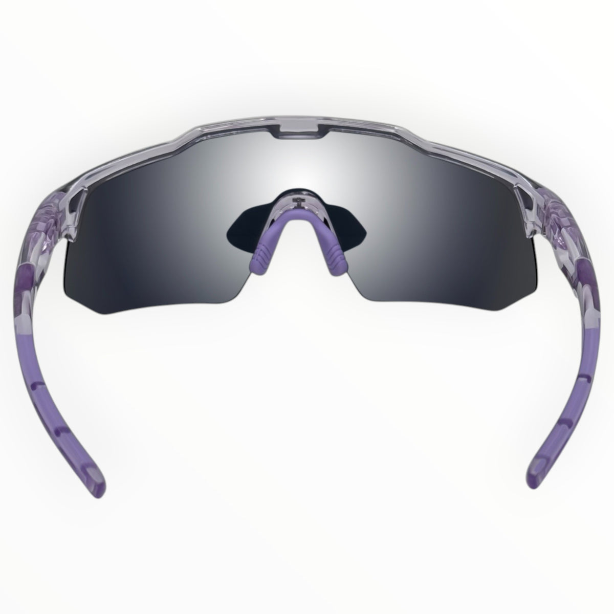 Griffin Clear / Purple Sunglasses with Silver Purple X-Mirror Lens