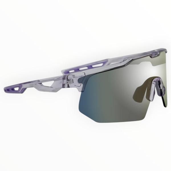 Griffin Clear / Purple Sunglasses with Silver Purple X-Mirror Lens