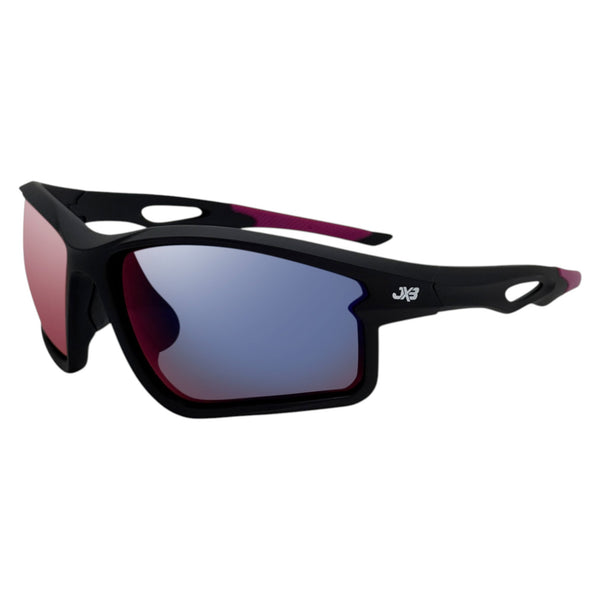 Iktomi Black / Purple Sunglasses with Purple X-Mirror Lens