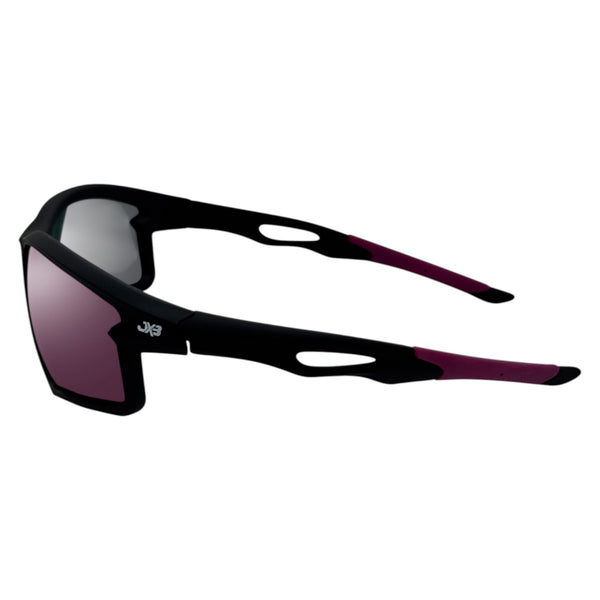 Iktomi Black / Purple Sunglasses with Purple X-Mirror Lens